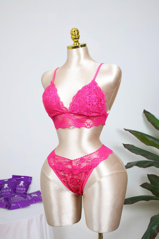 Lace Bralette and Panty Set