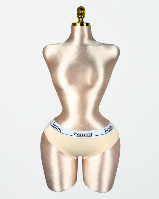 بانتي بريف قطن 100% لون بيج من Fémini