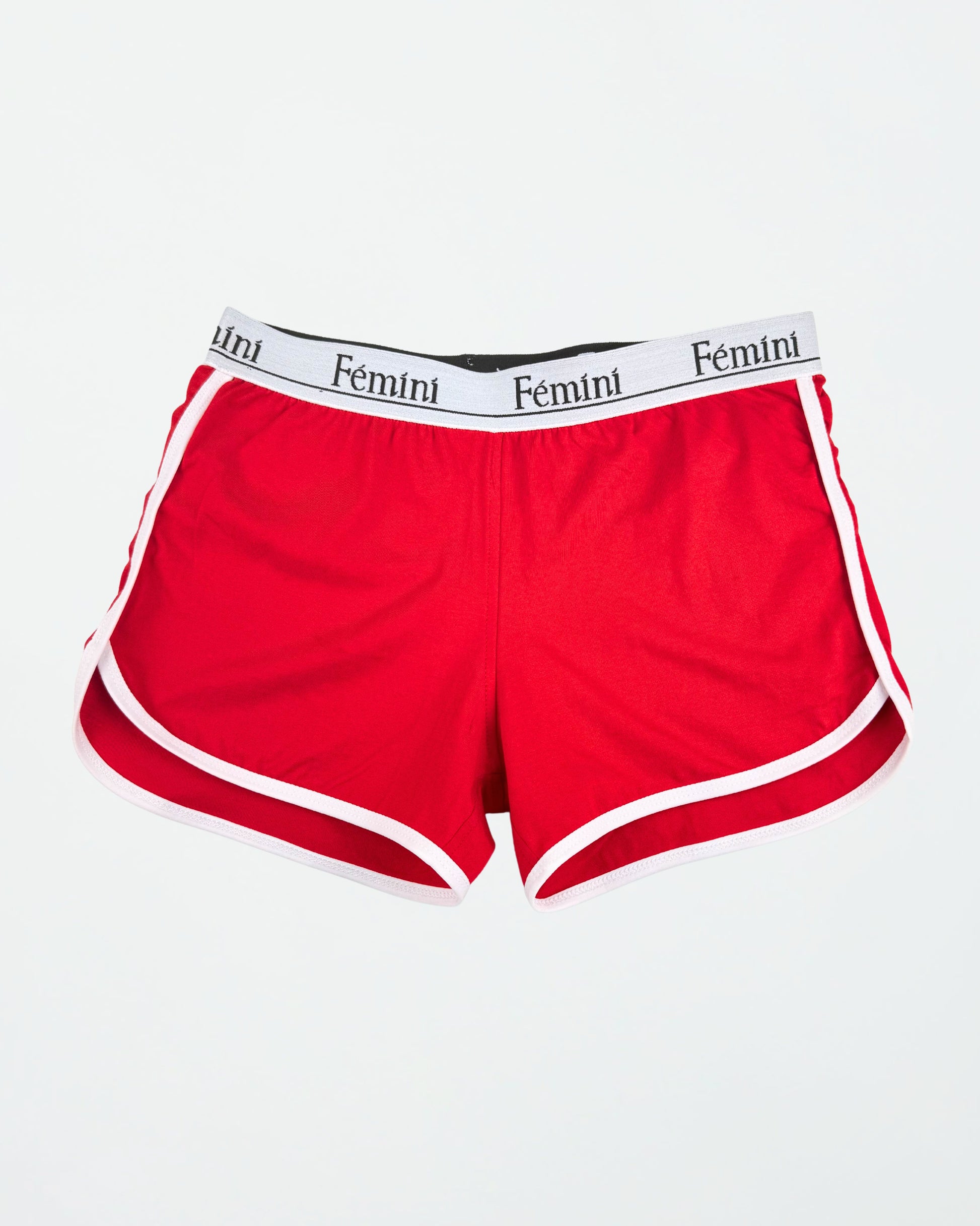 شورت قطن 100% لون أحمر من Fémini