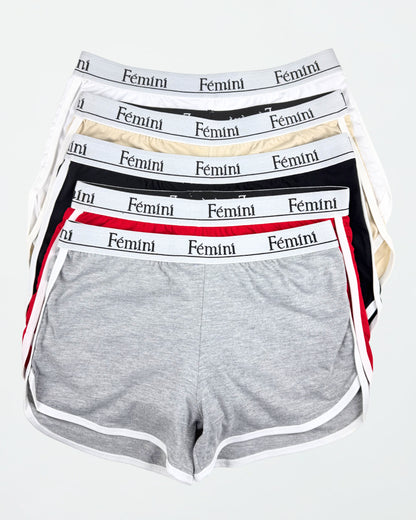 شورت قطن 100% لون أسود من Fémini