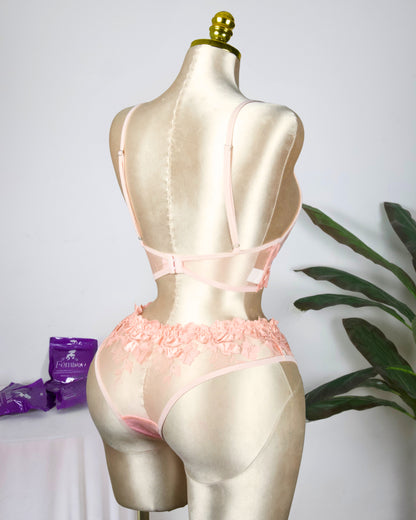 Floral Embroidered Lingerie Set - Simon