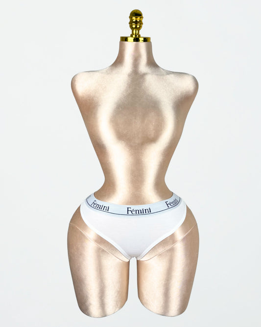 بانتي ثونج قطن 100% لون أبيض من Fémini