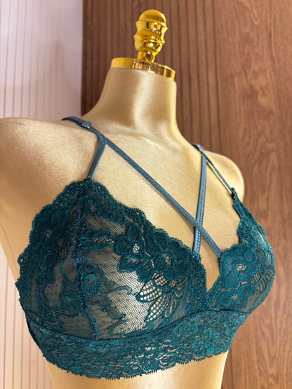 Lace Strappy Bra & Panty Set