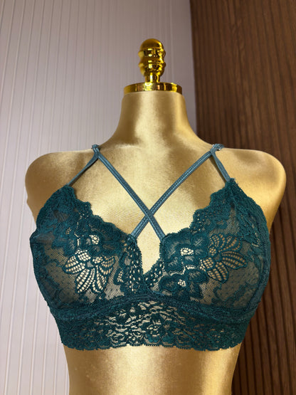 Lace Strappy Bra & Panty Set