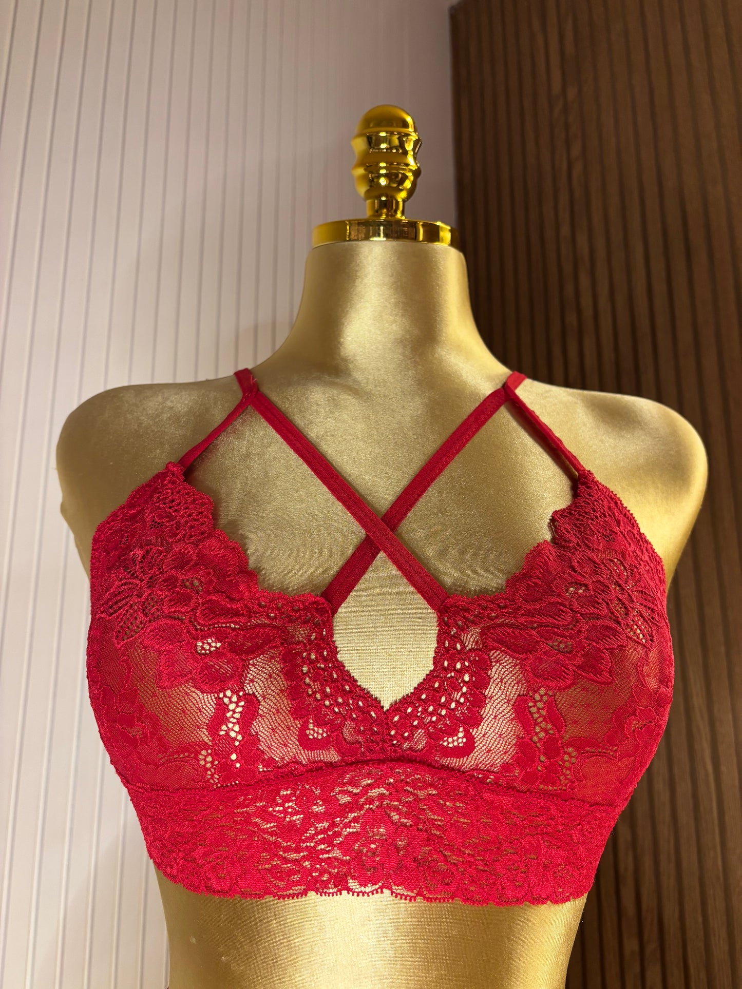 Lace Strappy Bra & Panty Set