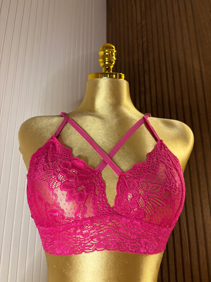 Lace Strappy Bra & Panty Set