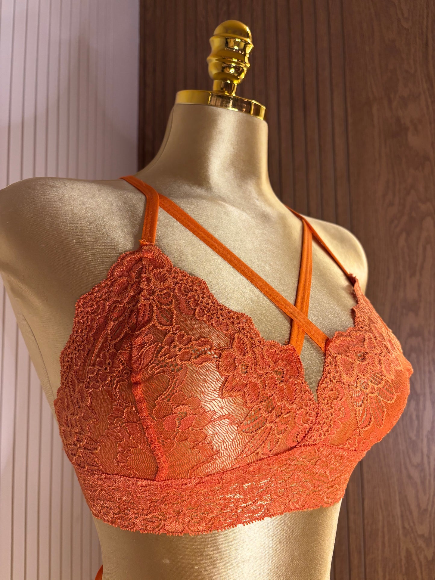 Lace Strappy Bra & Panty Set