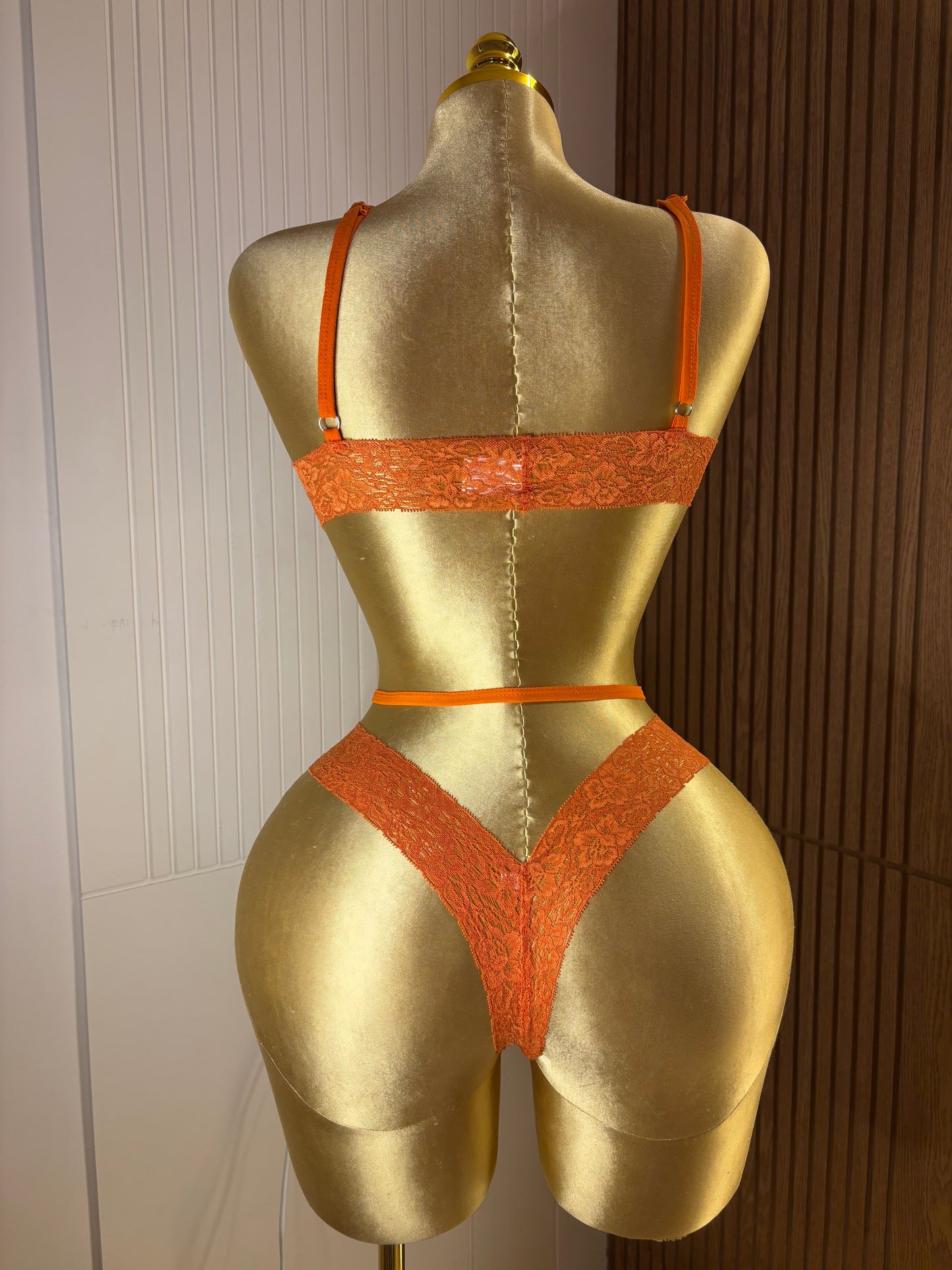 Lace Strappy Bra & Panty Set