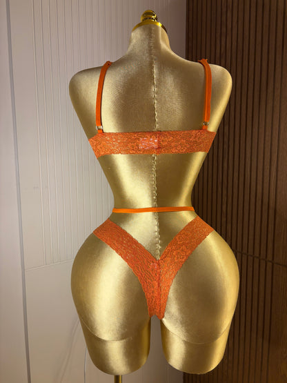 Lace Strappy Bra & Panty Set