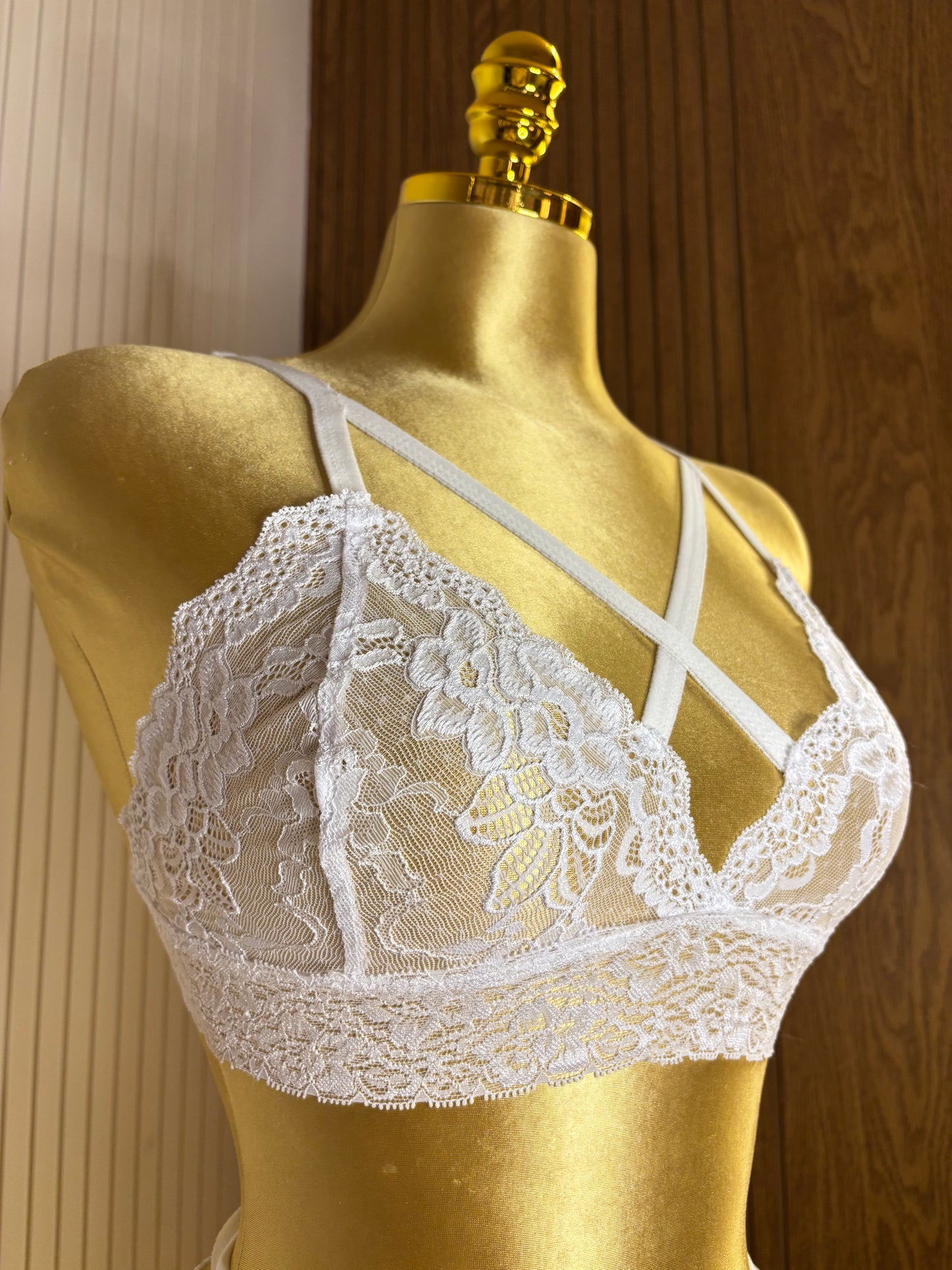 Lace Strappy Bra & Panty Set