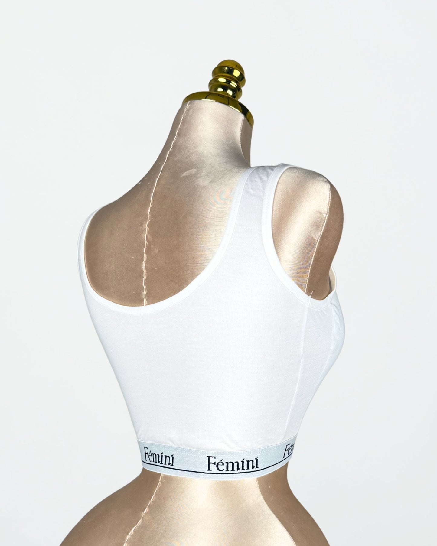 برا رياضية مبطنة قطن 100% لون أسود من Fémini